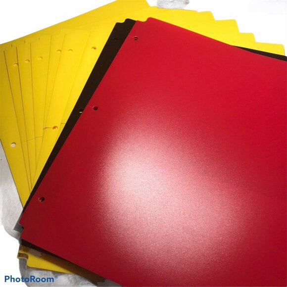 Notebook Lot Black 520 Sheet/White 175 Sheet Notebook Paper Dividers Protectors - Picture 8 of 9